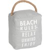Pavilion Gift Company Reglas de playa: Relax Unwind Enjoy Tope