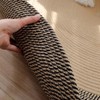 YZZY Woven Jute Rug 17 Inch Braided Round Rug Area