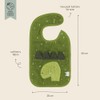 Trixie Bib Mr. Dino - 100% Organic Cotton - Green