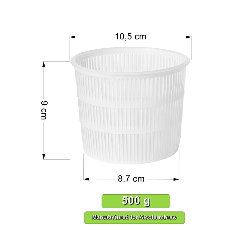 AlcoFermBrew 5 x Cheese Mould 10.5 x 8.7cm - Variations