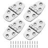 316 Stainless Steel Boat Hatch Hinges,3 inch x 1-1/2 inch
