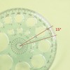 SEIWEI Full Circle Template Plastic Round Protractor 360 Degree for