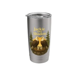 Jackie And Shadow Bald Eagle Vintage Nature Lovers Stainless Steel Insulated Tumbler