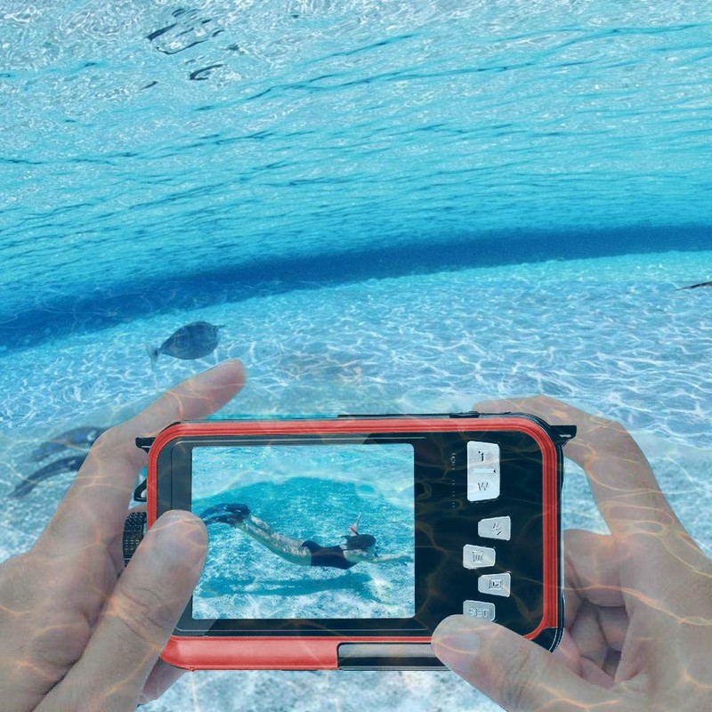 Acuvar 48MP Megapixel Waterproof Dual Screen Full HD 1080P Digital