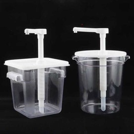 업소용 소스 펌프 디스펜서 카페 양념통 펌핑 펌프통 [[일반] 6리터/사각통 15ml] Commercial Sauce Pump Dispenser Cafe Condiment Pumping Pump [[Standard] 6 Liters/Square Container 15ml]