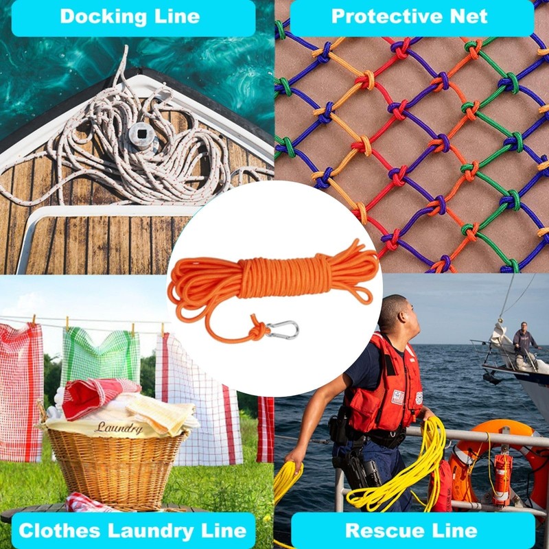 BeGrit 10 m Floating Rope Anchor Mooring Rope Multifunction Rope