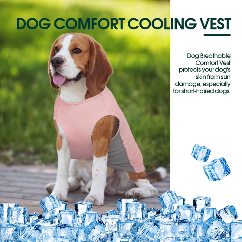 Kuoser Dog Cooling Vest Breathable Mesh Sun Protection Shirt for
