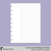 Classic Size Discbound Paper - Margin Ruled Sheets - Premium