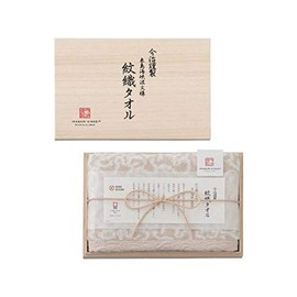 Stylem Takisada-Osaka Imabari Handcrafted Monori Towel Face Towel Beige (Wooden Box) Birthday Present Gift New Life Celebration Internal Celebration Fashionable Imabari Towel Made in Japan IM7710BE