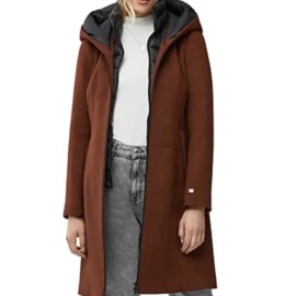 Soia & Kyo Jessica Mixed Media Coat 🔥Size S