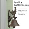 NACH Cast Iron Rooster Doorbell, Small Door Bells for Homes,