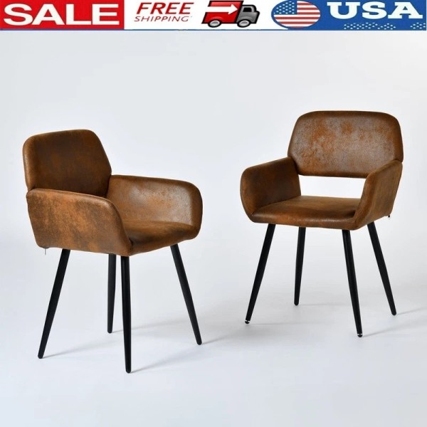 Unbranded Set of 2 Modern Desk Chairs Ergonomic Comfort Office