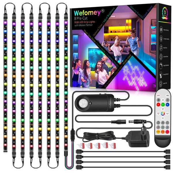 Under-Unit Light Kitchen LED, 8 x 50 cm RGB Under