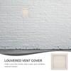 DOITOOL Louvered Vent Cover for External Wall 4 Inch Dryer