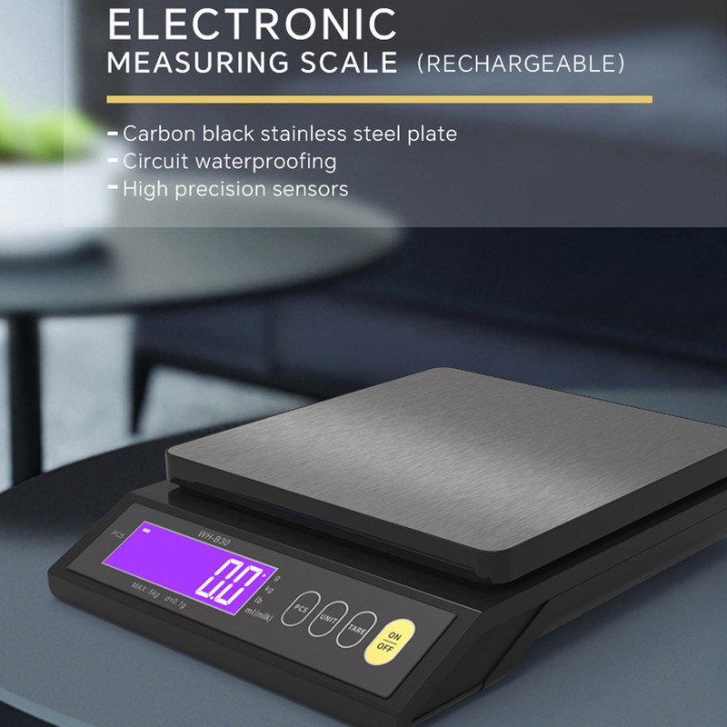 Rechargeable Baking Electric Scale IP67 Waterproof High Accurate Kitchen Scale