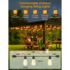 Larkvue 25FT Outdoor String Lights, Patio Lights with 10+1 LED