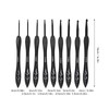 Black Crochet Hooks Set 2.0-6.0mm Ergonomic Handle Reduce Cramps, Multiple