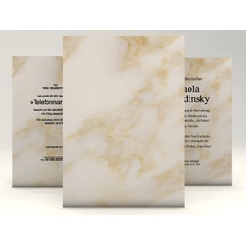 Certificate Paper "Marble", 10 Sheets A4, Grammage: 190 g/m², High-Quality Letter Paper for Laser or Inkjet Printers/Copiers/Writes by Hand