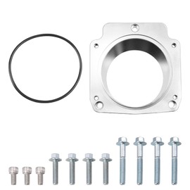 WMPHE LS Throttle Body Adapter 92mm Compatible with LS1 3 Bolt Intake Manifold to LS3 4 Bolt Replacement for 551513 LS6 LS LR4 LQ4 LS6 L59 LQ9 LM4 L33 LSX 4.8L 5.3L 5.7L 6.0L