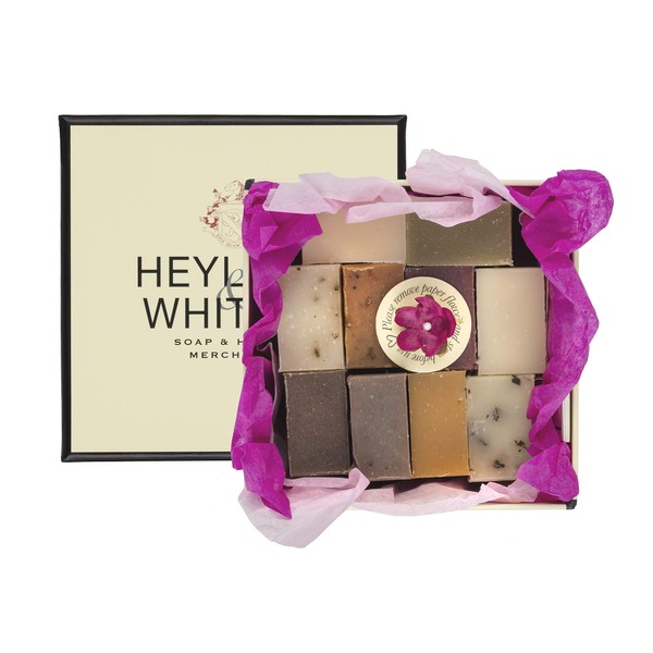 Heyland and Whittle Small Gift Box with 10 Guest Size Natural Soaps