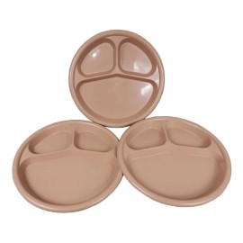 Boris 2 Platos Con 3 Divisiones 26cm Banquetes Comedor Plástico