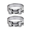 (Pack of 2) Pipe 74-79 mm Thick Reinforced Pipe Clamps