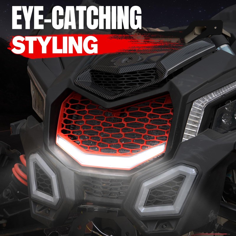 A & UTV PRO Front Grille with Integrated LED Light