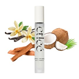 ETLEÉ Vanilla & Amber Eau de Parfum 0.34oz, Long Lasting Perfume Inspired by Lat. Yara, Floral Gourmand Notes With Vanilla, Amber, Sandalwood, Coconut & Heliotrope, Luxury Fragrance for Women & Men