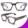 VISOONE Blue Light Blocking Glasses Stylish Rectangle Durable Frame Uv400