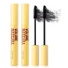 Black Mascara Volumising& Smudge-Proof,With an inflator comb brush - Waterproof