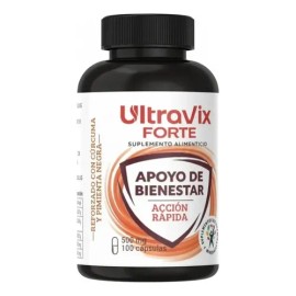 Ultravix Forte Suplemento Cúrcuma Dolor Articular 100 Caps                                                                                            