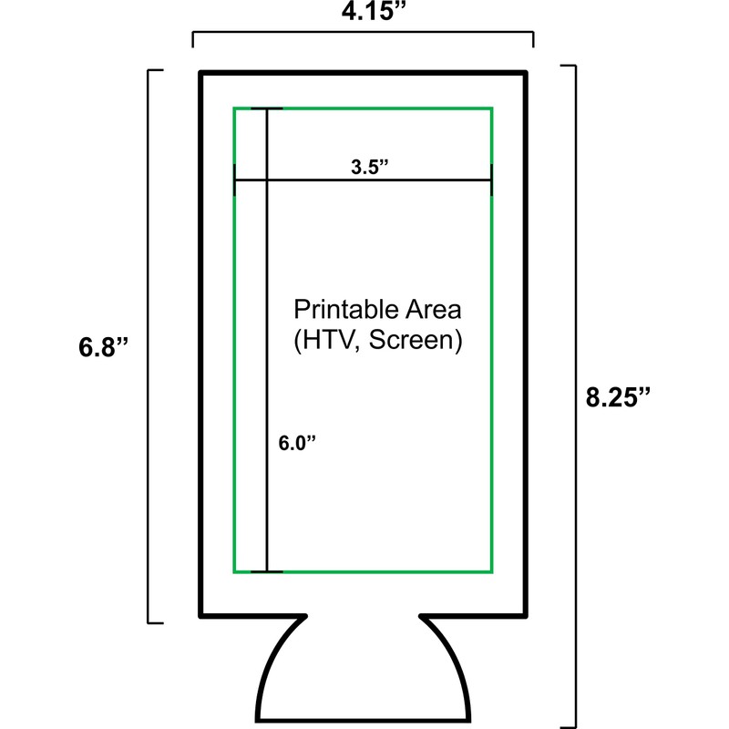Blank Neoprene 24 oz. Can Coolie (1, Red)