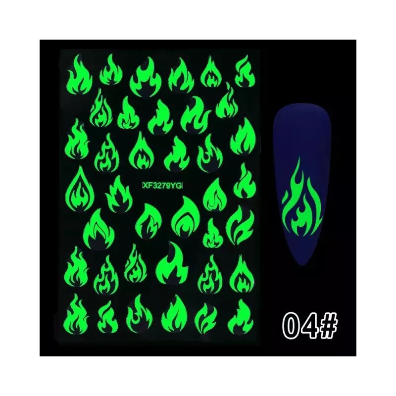 Gold Samir Stickers Para Uñas 3d Que Brillan En La