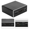 Digital Optical Fiber Analog HDMI Audio Splitter Aluminum Black 4K