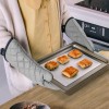 ARCLIBER Oven Mitts 1 Pair of Quilted LiningHeat Resistant Kitchen