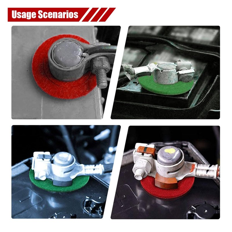 8PCS Car Battery Terminal Anti Corrosion Washers, Auto Fiber Shim
