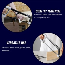 Dapetz ® Hacksaw Blades 12” Bi-Metal 24 TPI Flexible High Speed Saw Carbon Steel Hacksaw Replacement Blades 300mm Direct Cutting Mild Steel & Soft Non-Ferrous Metals 10PCS