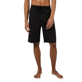 32 DEGREES COOL Mens Knit Wicking Lounge Sleep Short, Black, X-Large