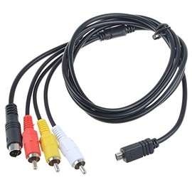 Accessory USA 5ft Compatible AV A/V TV-Out Audio Video Cable for Sony Handycam DCR-HC28 & DCR-HC28/E