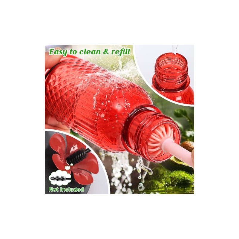 Hummingbird Feeder with Bee Guards and Ant Moat - 16