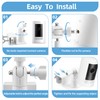2 PCS Universal Solar Panel Gutter Mount, White Adjustable Aluminum