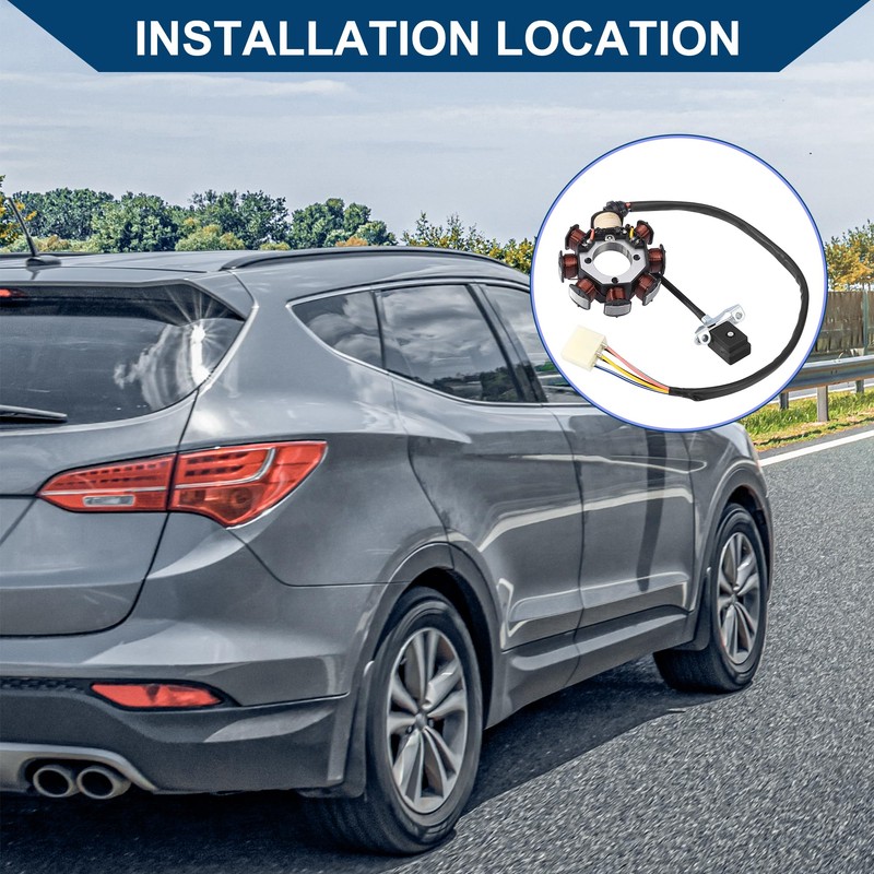 Hihaha Generator Stator Coil/for Car/Metal & Copper / 1Pcs Black