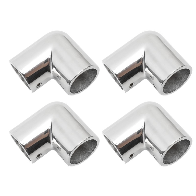 4PCS 2 Way 90 Degree Boat Hand Rail Fitting 25mm