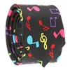 Multicoloured Musical Notes Tie – Original Men's Tie – Neon