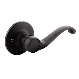 Design House 779207 Scroll Dummy Door Lever Matte Black