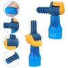 6PCS Bite Valve Replacement, Mouthpiece Replacements with 2 Shutoff Straight