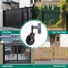 YeeJinHong 2Pack Gate Wheel with Brake Heavy Duty Fence 6inch