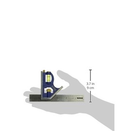 IRWIN Tools Escuadra combinada, cuerpo metálico, 6" (15 cm) (1794468)