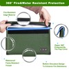 LOJGOAY Fireproof Document Bag - with 5200°F Heat Insulated, Waterproof