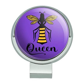 GRAPHICS & MORE Queen Bee Golf Hat Clip with Magnetic Ball Marker